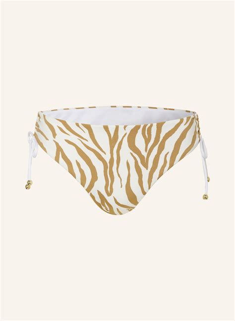 Max Mara BEACHWEAR Basic Bikini Hose SIBILLA In Weiss Beige