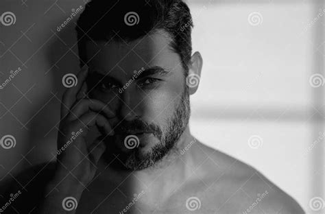 Beautiful Man With Clean Perfect Skin Beauty Male Skin Care