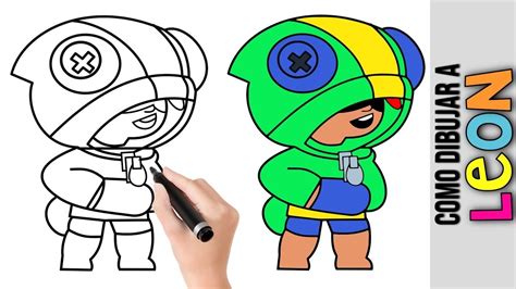 Como Dibujar A Leon Brawl Stars Dibujos Fáciles Para Dibujar Paso A