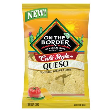 On The Border Cafe Style Queso Flavored Tortilla Chips 13 Oz Frys