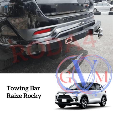 Jual Towing Bar Besi Bumper Belakang ARB Rocky Raize Panjang Full