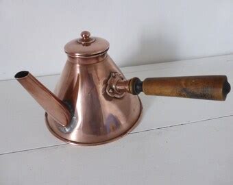 Items Similar To Antique Copper Hot Chocolate Pot On Etsy