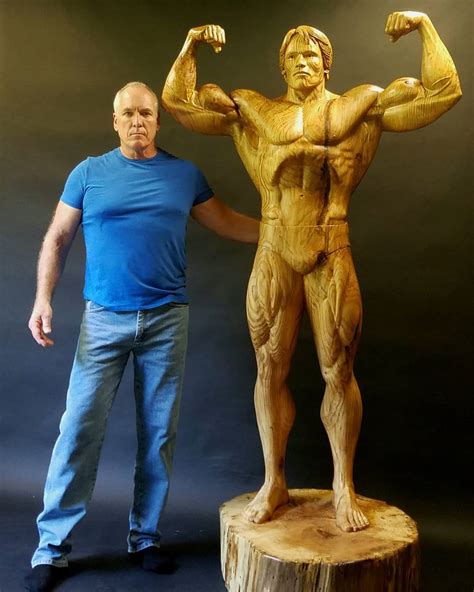 Arnold Schwarzeneggers Absolutely Amazing Wooden Sculpture Is Ready