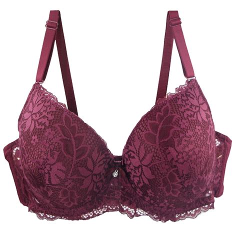 Tmoyzq Women S Sexy Floral Lace Wirefree Bra For Big Bust Full Coverage Support Lift Push Up