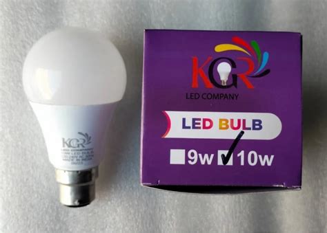 10 W Kgr Ac Led Bulb Warm White B22 At Rs 70piece In Kurnool Id 2852941328633