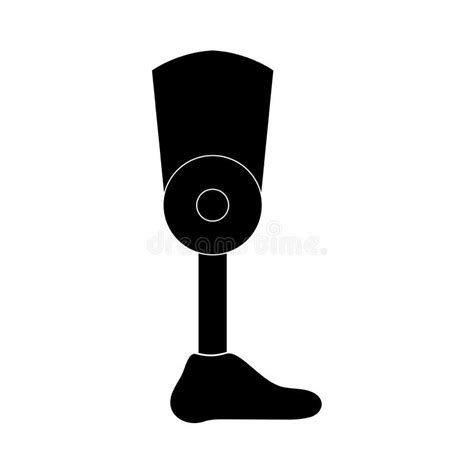 Leg Prosthesis Silhouette Style Icon Vector Design Stock Vector Illustration Of Healthcare