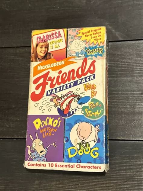 NICKELODEON FRIENDS VARIETY Pack VHS 1994 Ren Stimpy Rugrats Tested