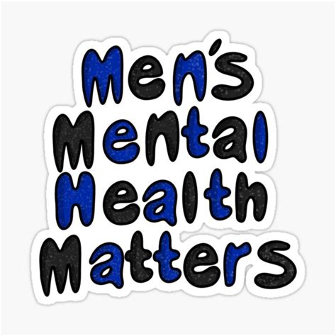 Mens Mental Health Matters Sticker For Sale By TubaDesigns Redbubble