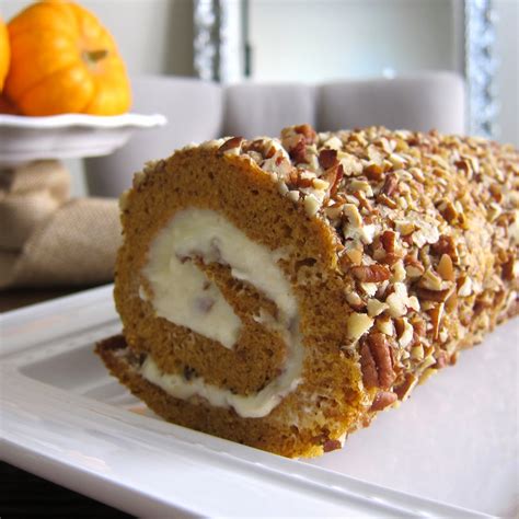 this is happiness: Pumpkin Roll Recipe with Cream Cheese Filling