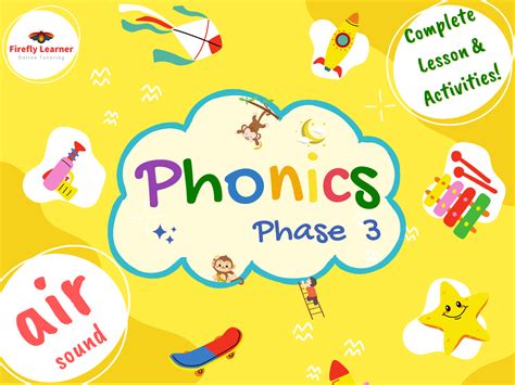 Phonics Phase 3 Complete Lesson Activities Air Trigraph Made By