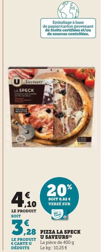 Promo Pizza La Speck U Saveurs Chez Super U Icatalogue Fr