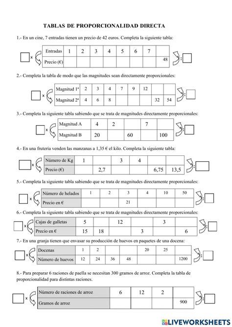 Tablas de proporcionalidad activity for 6º Sistema del cuerpo humano