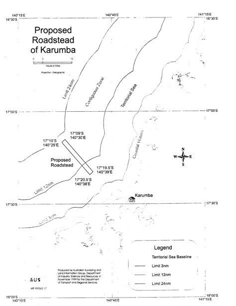 Outer Limits Of The Territorial Sea In The Southern Area Of The Gulf Of