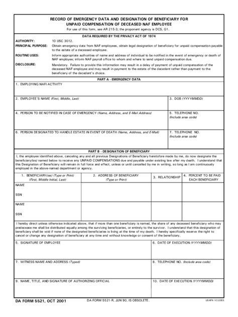 Da Form Fill Out And Sign Printable Pdf Template