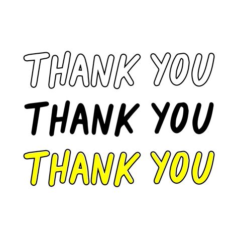 Thank You Lettering Vector Design 17170367 Vector Art At Vecteezy