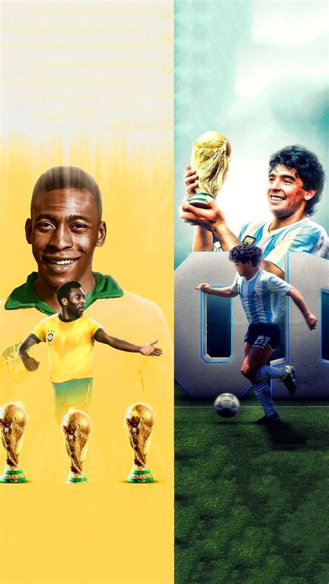 Pele And Maradona 2024 Futbol Resimleri Futbol Resim