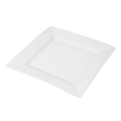 Pratos Quadrados 30x30 Cm Porcelana Branca Unidade