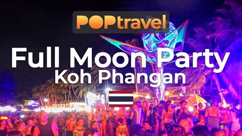 Walking On Haad Rin Beach Koh Phangan Thailand Full Moon Party