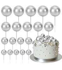 Amazon ASTARON Ball Cake Topper 32 Pcs Foam Wire Decorations