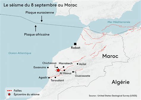 Carte S Isme Au Maroc Pourquoi L Picentre Du Tremblement De Terre