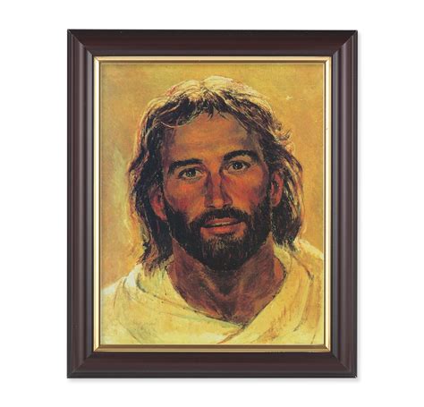 Head Of Christ Picture Framed Wall Art Decor Medium Classic Fluted