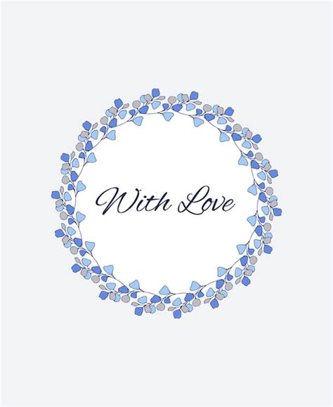 Premium Vector | Round floral frame