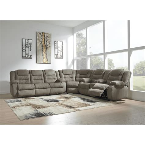 Signature Design by Ashley McCade Casual 3-Piece Reclining Sectional ...