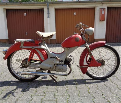 1957 Torpedo Moped Mit 50 Ccm Sachs Motor Motorrad Mofa Autos