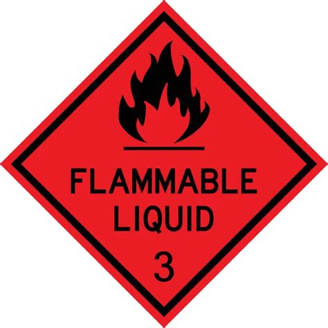 Flammable Clp Hazard Symbol Diamond Shape Red Border And White Background Stock Vector By