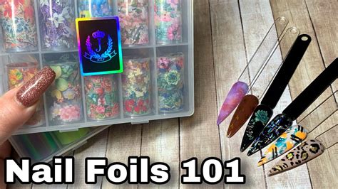 How To Apply Nail Art Transfer Foils With Gel L Nail Foils 101 Basics