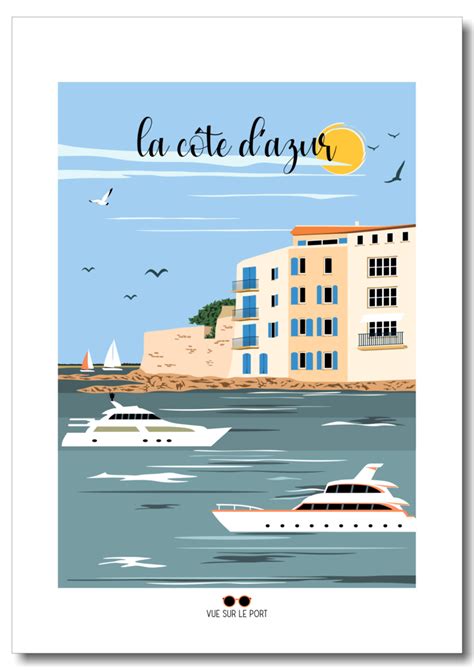 Affiche la Côte d Azur Affiches Affiches Provence Côte d Azur