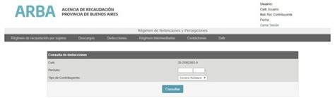 Trámites impositivos cómo descargar las retenciones y percepciones de