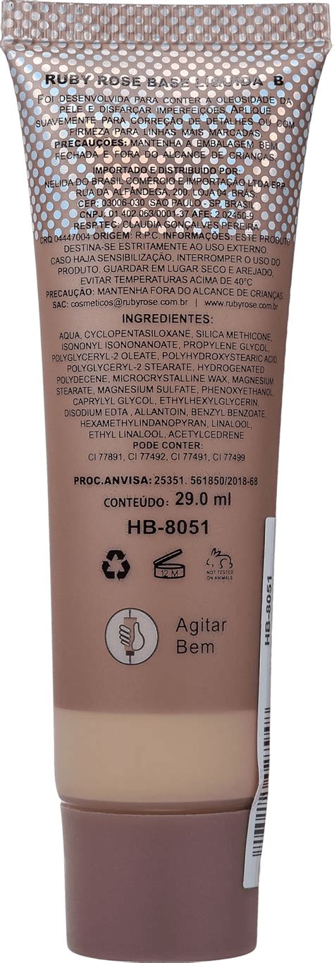 Base Ruby Rose Natural Look Nude Beleza Na Web