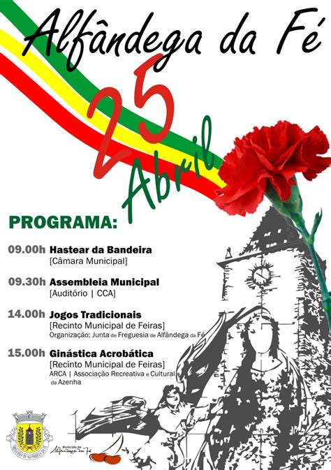 ALFÂNDEGA DA FÉ CARTAZ 25 de ABRIL