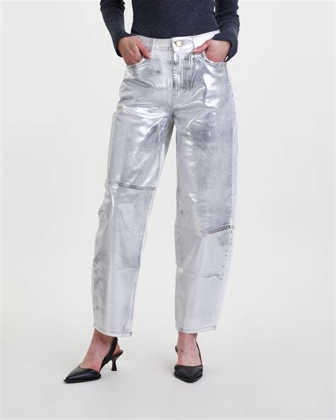 Ganni Jeans Foil Denim Stary Wakakuu