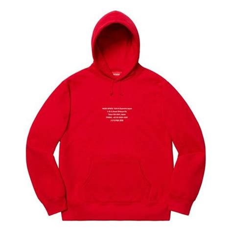 Supreme Fw19 Week 11 Hq Hooded Sweatshirt Red Sup Fw19 986 Kicks Crew