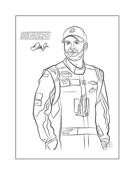 Nascar Coloring Pages Printable Coloring Pages