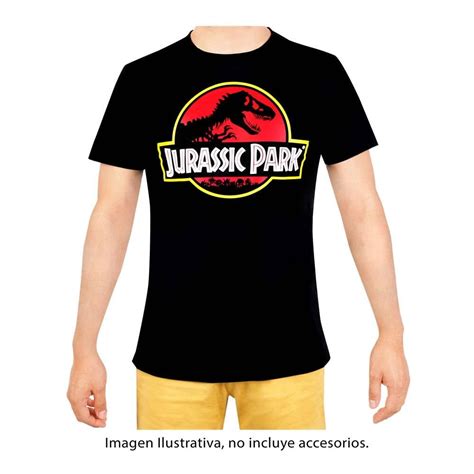 Playera Jurassic World Talla 14 Logo Negro Walmart