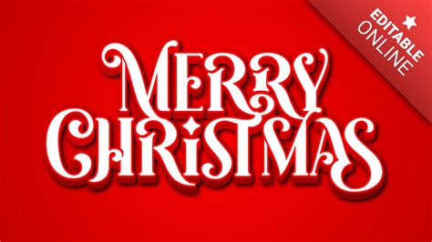 Merry Christmas Font Text Effect Generator