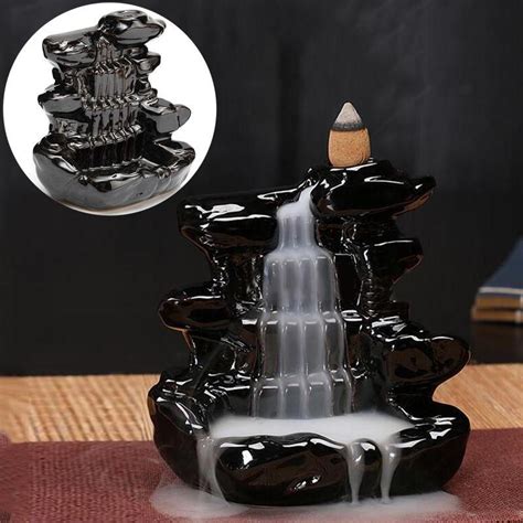 Waterfall Porcelain Backflow Ceramic Incense Burner Zenshopworld