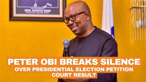 Peter Obi Breaks Silence Exclusive Insights On The Presidential