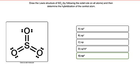 Solved Draw The Lewis Structure Of SO3 By Following The Chegg