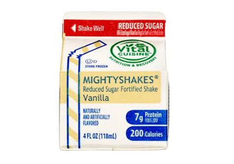 Mighty Shakes Vanilla -4oz (Reduced sugar) | Healthy Nutrition Shake