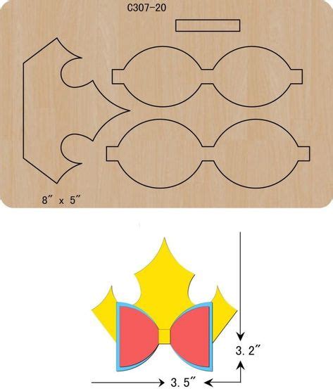 12 Ideas De moldes Moños Vinil