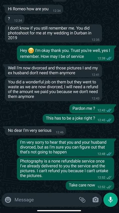 After 4 Years Woman Asks Her Wedding Photographer For A Refund Cuz She