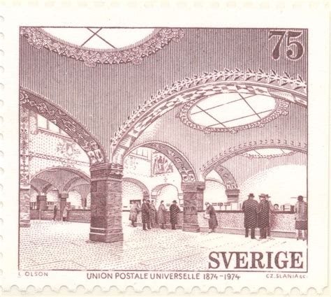 Sweden Universal Postal Union Centenary Czeslaw Slania Sc