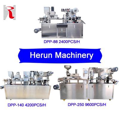 Automatic Flat Plate Alu Pvc Blister Packer Blister Making Tablet