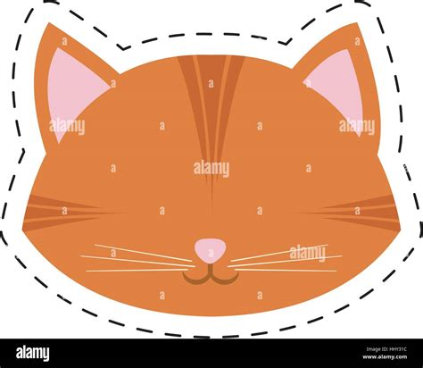 Gato de nariz naranja Imágenes vectoriales de stock Alamy