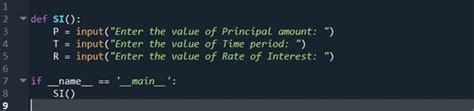 How To Write Python Program To Calculate Simple Interest Pythonslearning