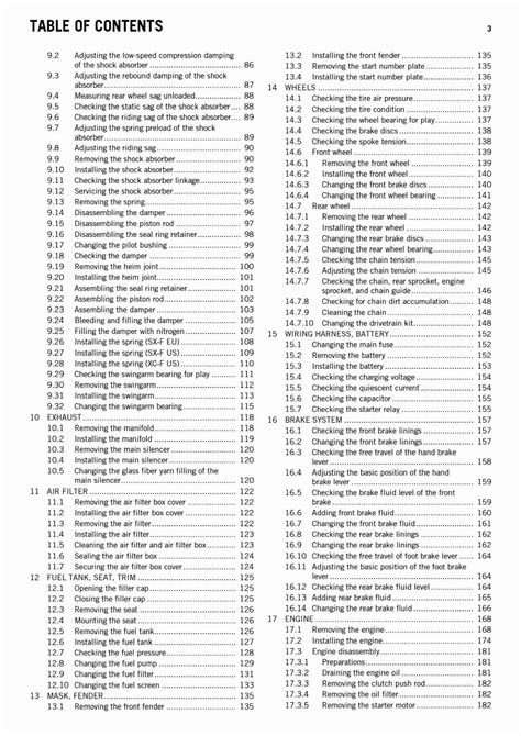 2016 Ktm 450 Sx F 450 Xc F Workshop Repair Service Manual